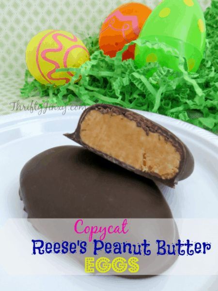 chocolate covered peanut butter shaped like eggs